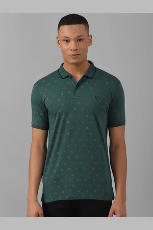 Allen Solly Men Printed Polo Collar Pockets T-shirt