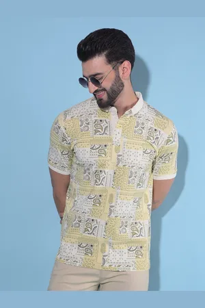 Crimsoune Club Ethnic Motifs Printed Polo Collar Slim Fit T-shirt