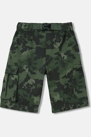 Blue Giraffe Boys Camouflage Printed Pure Cotton Shorts
