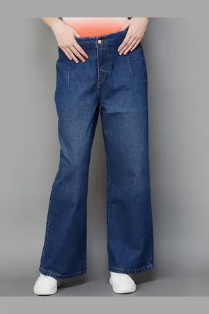 Lifestyle Women Mid-Rise Wide Leg Light Fade Jeans