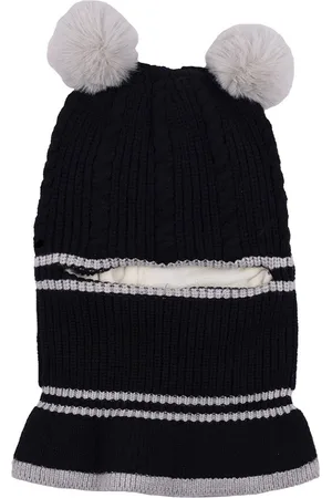 Baby Moo Kids Self Design Woollen Beanie Cap