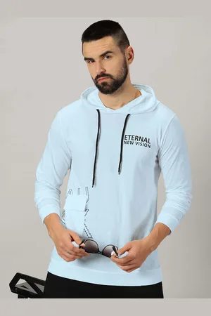 Ausk Typography Printed Long Sleeves Hooded Tshirt