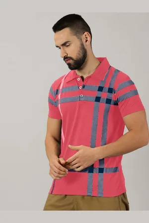 Ausk Checked Polo Collar Short Sleeves Regular T-shirt