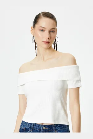 Koton Off-Shoulder Crop Tops