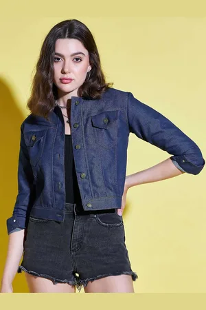 BuyNewTrend Lightweight Crop Denim Jacket