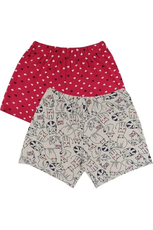 BodyCare Bodycare Girls Pack Of 2 Conversational Printed Shorts