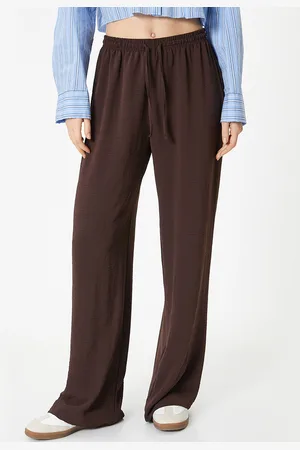 Koton Women Flared Parallel Trousers