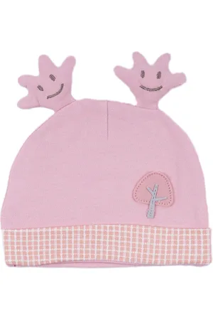 Baby Moo Kids Printed Cotton 3D Beanie Cap
