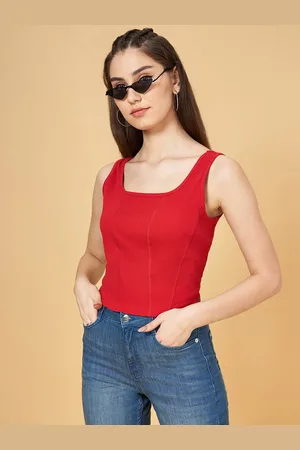 Pantaloons Scoop Neck Fitted Top
