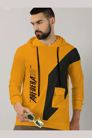 Ausk Typography Printed Long Sleeves Hooded Tshirt