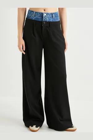 Koton Women Flared Parallel Trousers