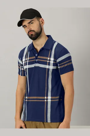 Ausk Checked Polo Collar Short Sleeves Regular T-shirt
