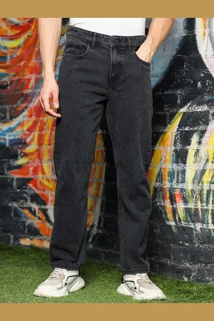 HERE&NOW Men Loose Relaxed Fit Pure Cotton Jeans