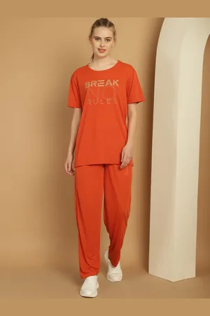 VIMAL JONNEY Printed Round Neck Cotton Tracksuit