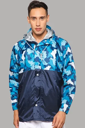THE CLOWNFISH Napoleon Waterproof Double Coating Reversible Rain Jacket