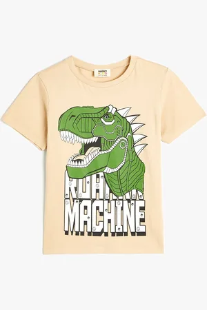 Koton Boys Graphic Printed Round Neck Short Sleeves Cotton T-shirt