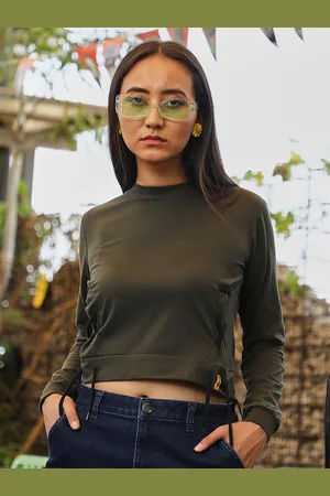 Campus Cotton Criss-Cross Cropped Top