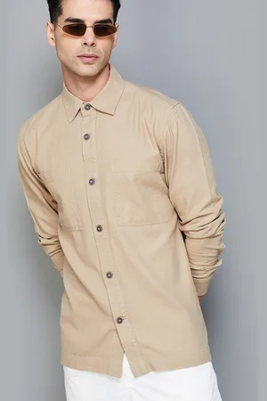 Lifestyle Men Cotton Linen Casual Shirt