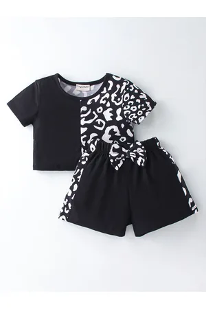 CrayonFlakes Girls Printed Top With Shorts