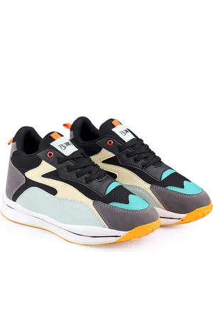 BXXY Men Textile High-Top Running Non-Marking Shoes