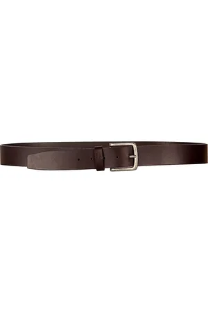 THE CLOWNFISH Men Brown Leather Belt