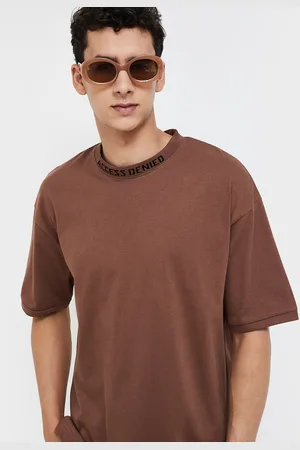 Lifestyle Drop-Shoulder Sleeves Oversized Cotton T-shirt