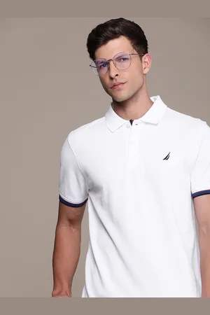 Nautica Men Polo Collar Pure Cotton T-shirt