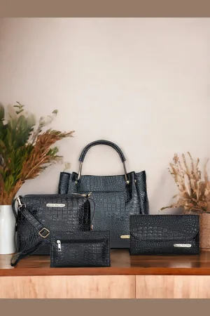 Bagsy Malone Set Of 4 Animal Textured Swagger Bags