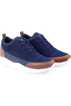 BXXY Men Textured Lace-Up Running Elavator Shoes