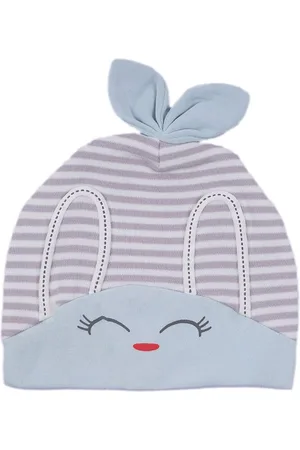 Baby Moo Kids Printed Cotton 3D Beanie Cap