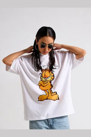 THE CLOTHING FACTORY Spongebob Printed Round Neck Oversized T-shirt