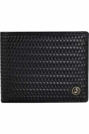 Da Milano Men Textured Leather Two Fold Wallet