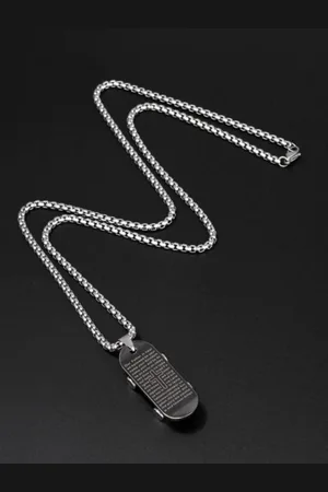 Salty Men Stainless Steel Contemporary Pendants with Chains