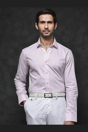 RARE RABBIT Men Traf Regular Fit Spread Collar Long Sleeves Shirt