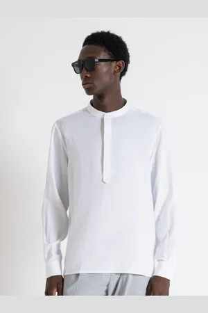 Antony Morato Band Collar Long Sleeves Cotton Casual Shirt