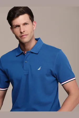 Nautica Men Polo Collar Pure Cotton T-shirt