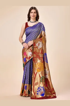 Tasarika Ethnic Motifs Zari Pure Silk Saree