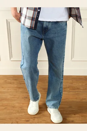 Dennis Lingo Men Relaxed Fit Pure Cotton Light Fade Jeans