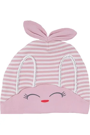 Baby Moo Infnats Printed Cotton 3D Beanie Cap
