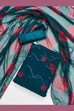 Kalini Embroidered Silk Georgette Unstitched Dress Material