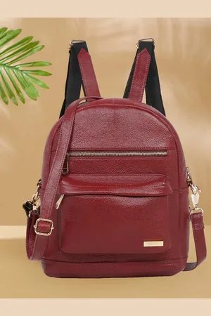 Teakwood Leathers Textured Leather Ergonomic Backpack