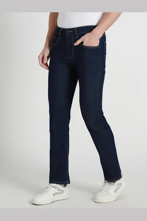 Dennis Lingo Men Straight Fit Mid-Rise Clean Look Stretchable Jeans