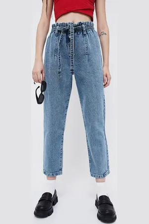 Lifestyle Women Straight Fit Clean Look Cotton Heavy Fade Jeans
