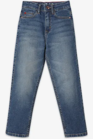 Ed-a-Mamma Girls Comfort Mid-Rise Heavy Fade Stretchable Jeans