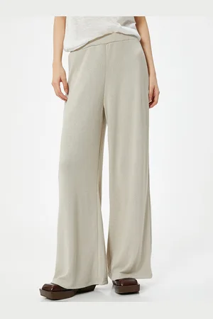 Koton Women Flared Parallel Trousers