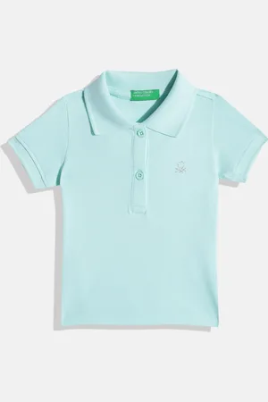 Benetton Girls Polo Collar T-shirt