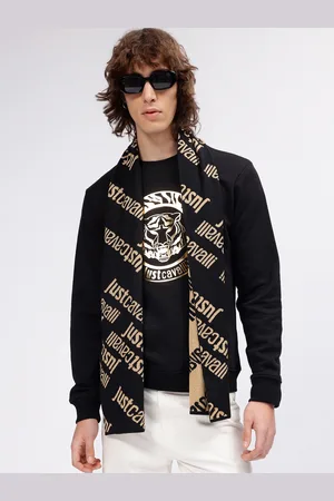 Roberto Cavalli Men Patterned Wool Mufflers