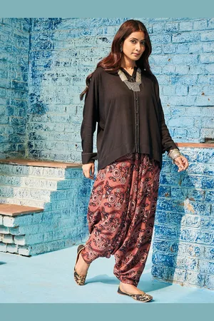 Biba Shirt Collar Long Sleeves Shirt & Palazzo