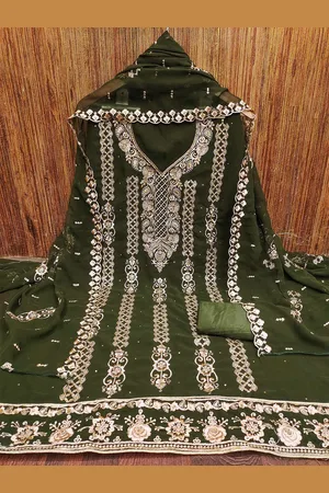 Kalini Embroidered Silk Georgette Unstitched Dress Material