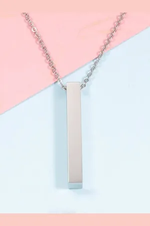 Salty Street Chic Men Stainless Steel Contemporary Pendant with Chain